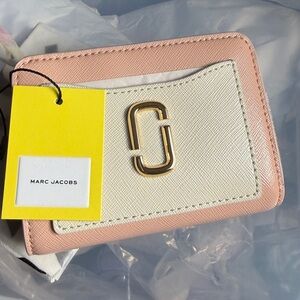 Marc Jacobs Blush and Cream Compact Wallet
